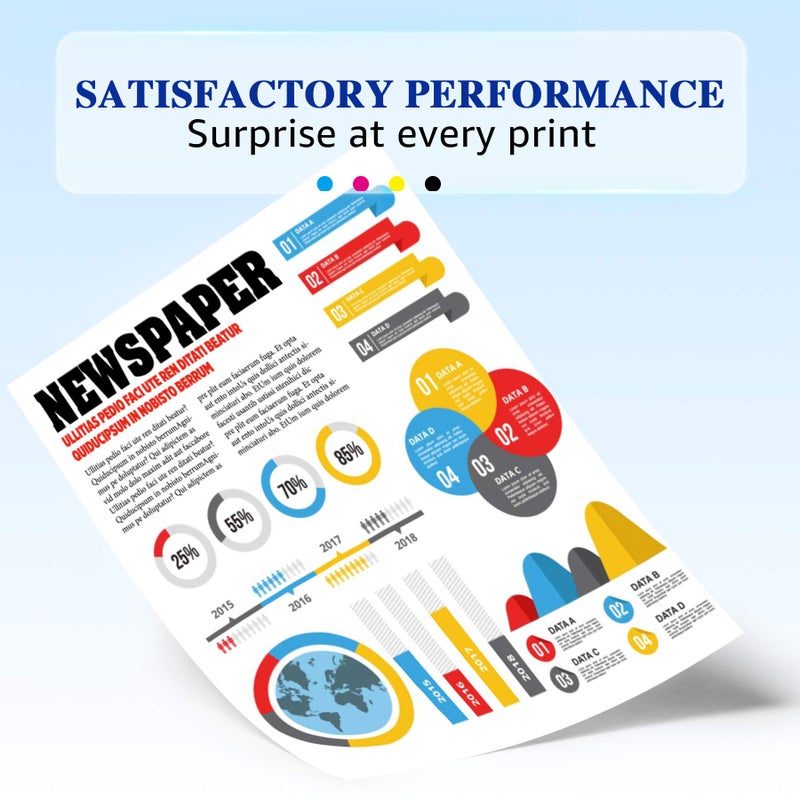 HaloFox Compatible Toner Cartridge Replacement for Canon 131 131h for Canon Color ImageClass MF8280Cw MF624Cw MF628Cw LBP7110Cw MF8230Cn MF8080CW Laser Printer (Black, Cyan, Yellow, Magenta, 5-Pack) - Image 4